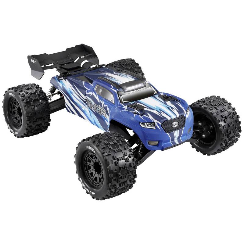 Reely RC Modellauto Thor Brushed 1:10 Elektro Monstertruck 4WD Blau inkl. Akku - 4064161258119