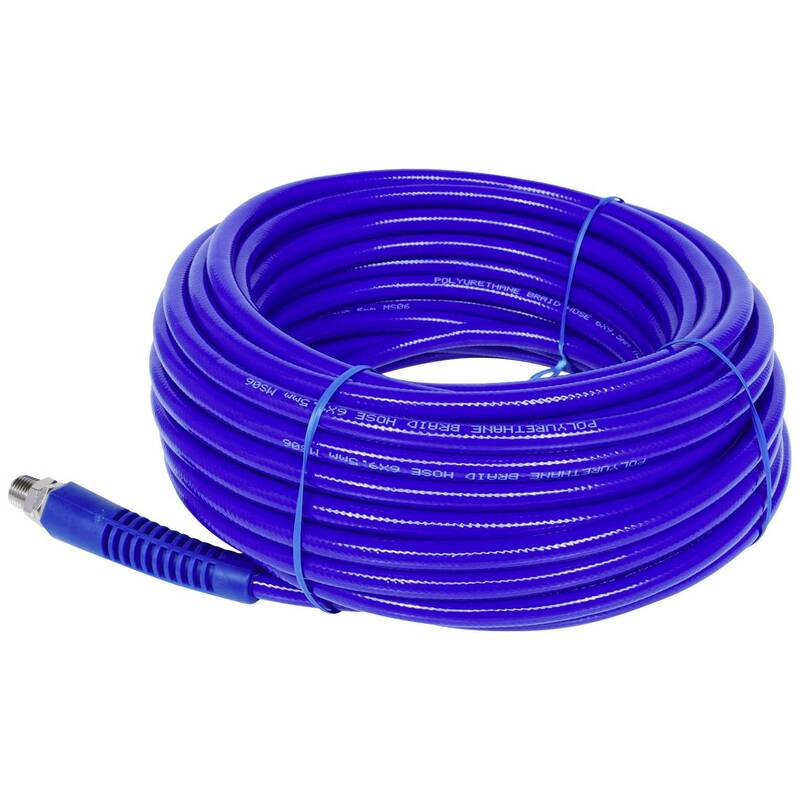 KS Tools PU-Druckluftschlauch Luftschlauch Schlauch 20m 6x9mm G1/4 AG blau - 4042146237182