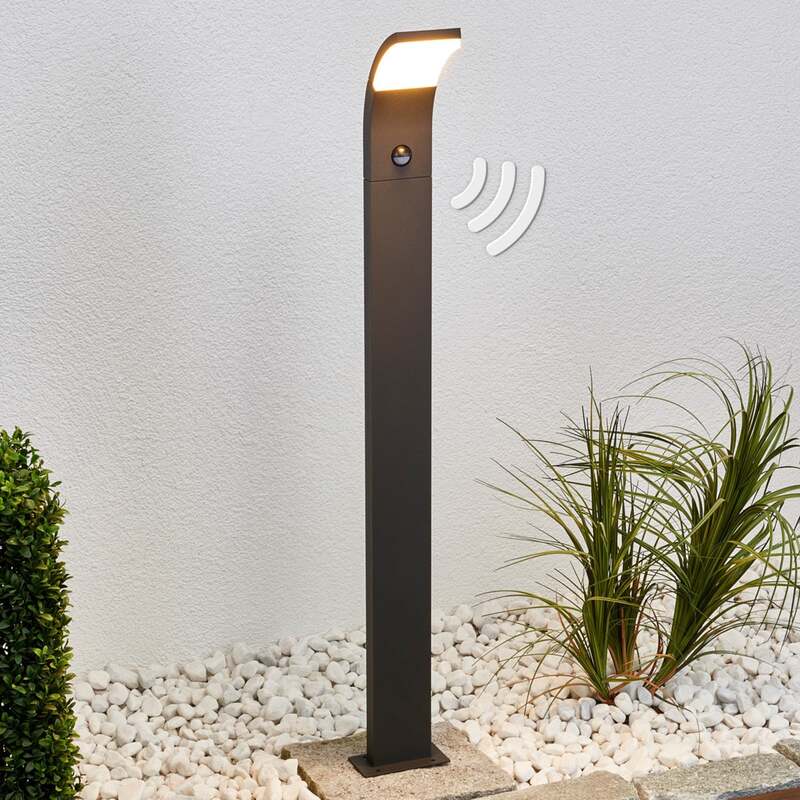 Lucande Wegeleuchte Gartenleuchte Timm LED Pollerleuchte anthrazit 100cm IP54 - 6291106557206