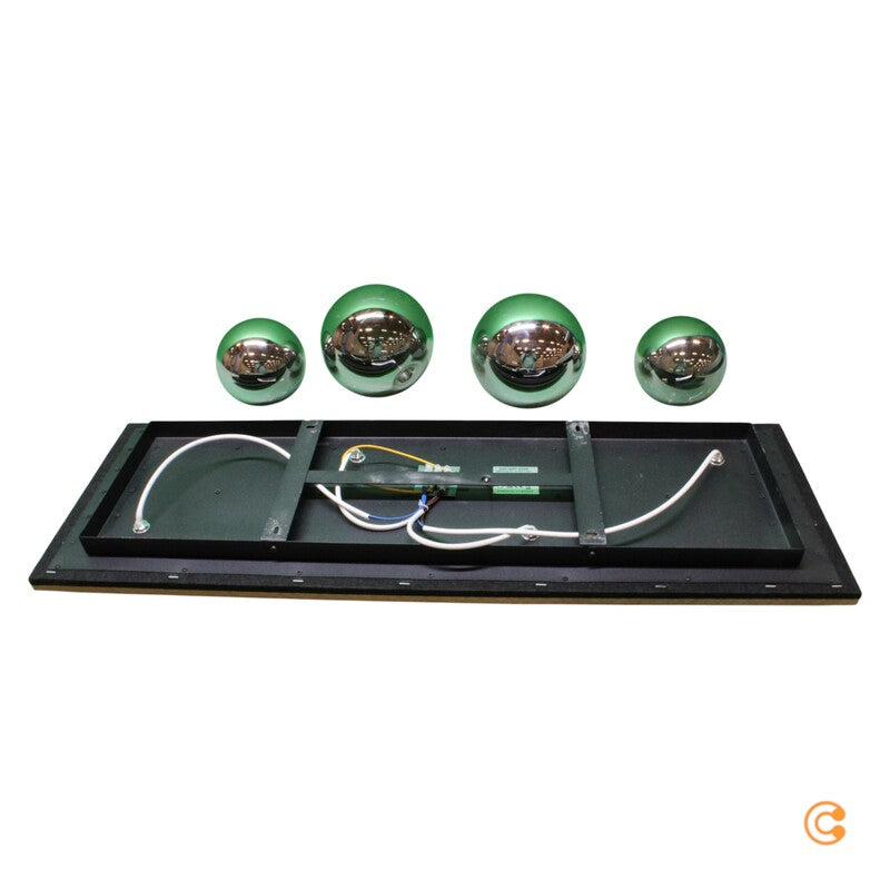 JUST LIGHT Deckenleuchte Deckenlampe Green Stika Holz Glas rauchgrau G9 LED - 4043689004248