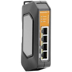 B-Ware Weidmüller LAN-Router IE-SR-4TX Netzwerkrouter 100 MBit/s mit Firewall schwarz