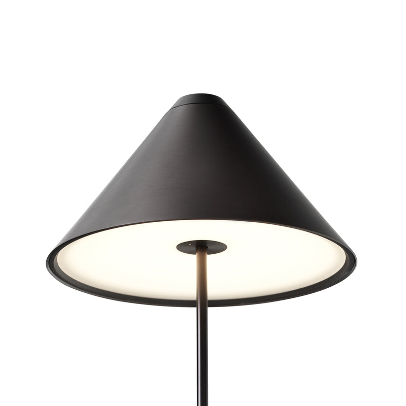 New Works Tischleuchte Brolly LED dimmbar Akku schwarz IP44 30cm 2W warmweiß - 5712826215111