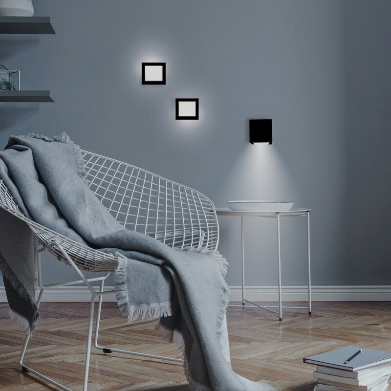 Newgarden Wandleuchte Lampe LED Akku Box 8 schwarz Innenleuchte Wandlampe - 8435578512549