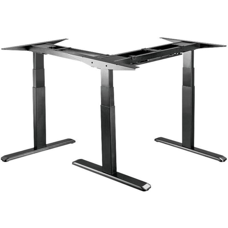 LogiLink Sitz Steh Schreibtischgestell elektrisch höhenverstellbar 1200x620 mm - 4052792055405