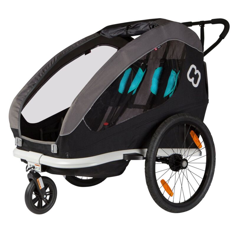 Hamax Traveller Fahrradanhänger Kinderfahrradanhänger Anhänger Rad Black Grey - 7029774000576