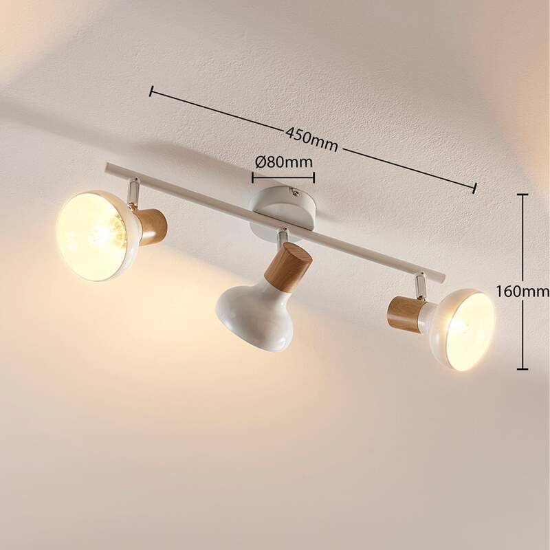 Lindby Deckenlampe Deckenleuchte Fridolin LED Lampe dimmbar weiß 3-flg 50cm - 4251096546699