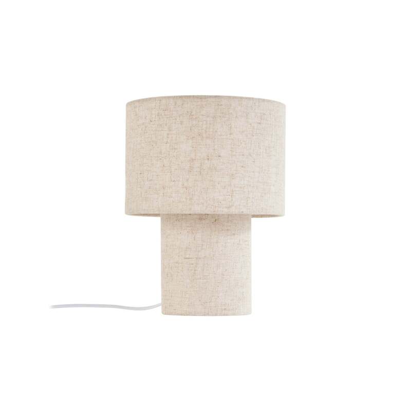 Lindby Tischleuchte Elfie LED Lampe Leuchte beige Textil E27 Ø23cm Höhe 30cm - 4255830906480