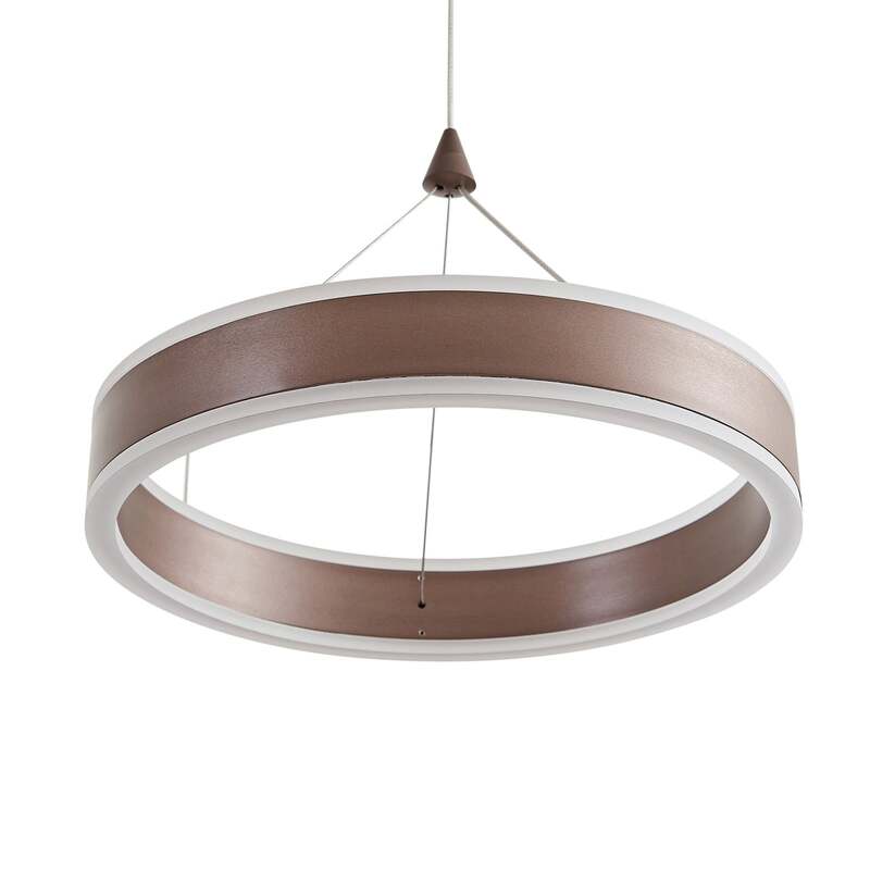 Lucande Hängeleuchte Kolo LED Pendelleuchte dimmbar braun 3-flg 1640 Lumen - 4255830904448
