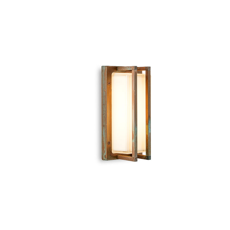 Moretti Luce Außenwandleuchte Gartenleuchte Ice Cubic 3413 messing antik IP65 - 8021035016349