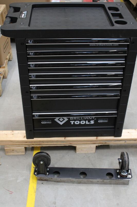 Brilliant Tools Werkstattwagen Werkzeugwagen 7 Schubladen 400kg Traglast mobil - 4042146831878
