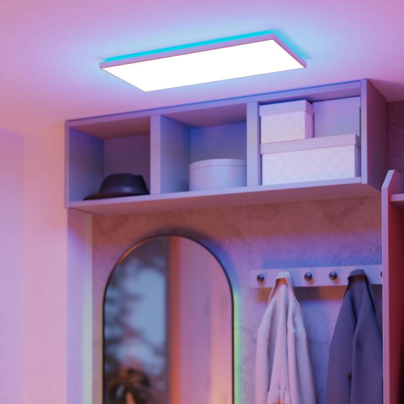 EGLO connect LED-Panel Rovito-Z 57x30 cm dimmbar multicolor IP44 - 9008606329830