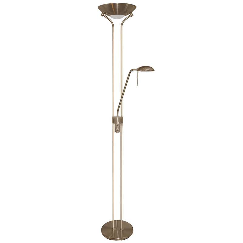 Searchlight Stehleuchte dimmbar JERIK altmessing Lampe Leuchte 180cm 5,3kg - 5013874315496