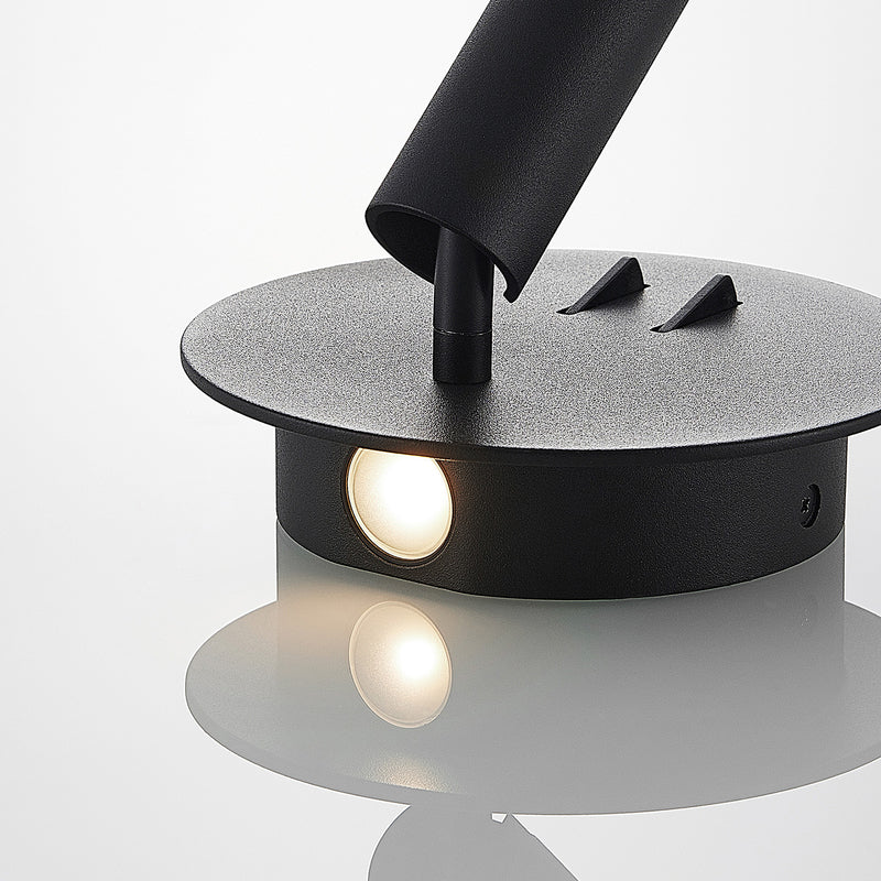 Lucande Wandleuchte Magya LED Wandlampe Strahler dimmbar schwarz Ø14cm 600Lumen - 4251096570212