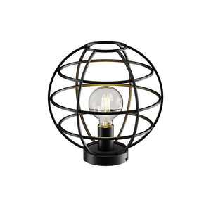 B-Ware Käfig-Tischleuchte Bekira Tischlampe Leuchte Lampe Schreibtischleuchte Schwarz