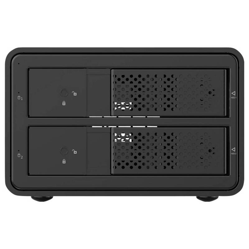 RENKFORCE 2BAY 3,5" HDD-Gehäuse USB 3.0 für 2 SATA-Festplatten bis 16 TB - 4064161339696