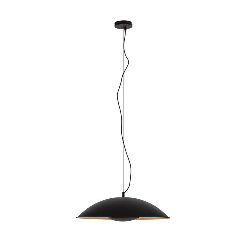 Lindby Pendelleuchte Emilienne Deckenlampe Hängeleuchte Lampe1-flmg E27 schwarz - 4251096535433
