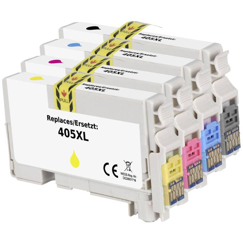 RENKFORCE TINTE Patrone Set EPSON 405XL Schwarz Color Kombipack Druckerpatrone - 4064161253770