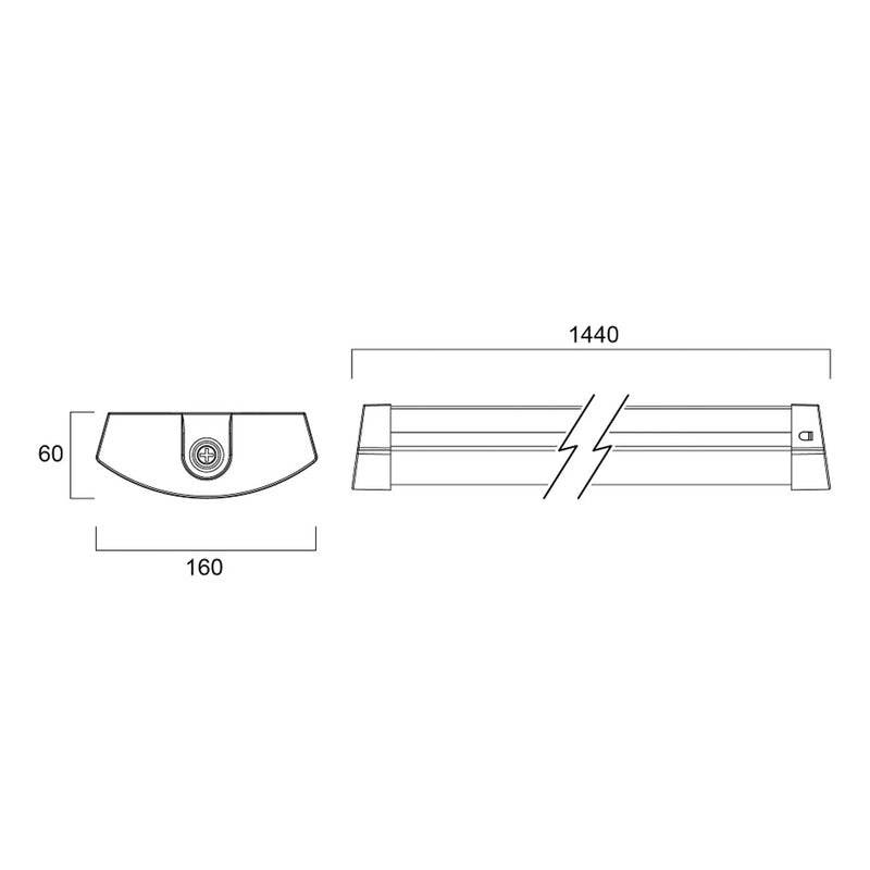 Sylvania Deckenleuchte Deltawing LED Lampe Leuchte 55W IP44 7400 Lumen 144cm - 5410288429328
