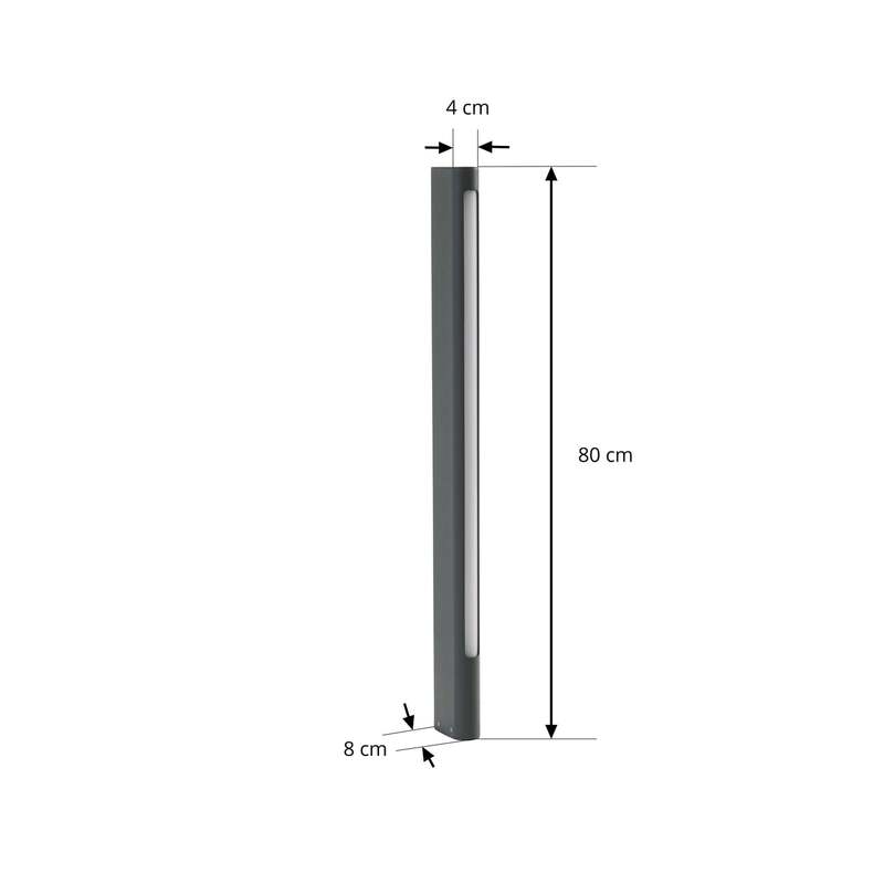 Lucande Wegeleuchte Gartenleuchte Celiora LED Pollerleuchte anthrazit 80cm 3000K - 0000010047669