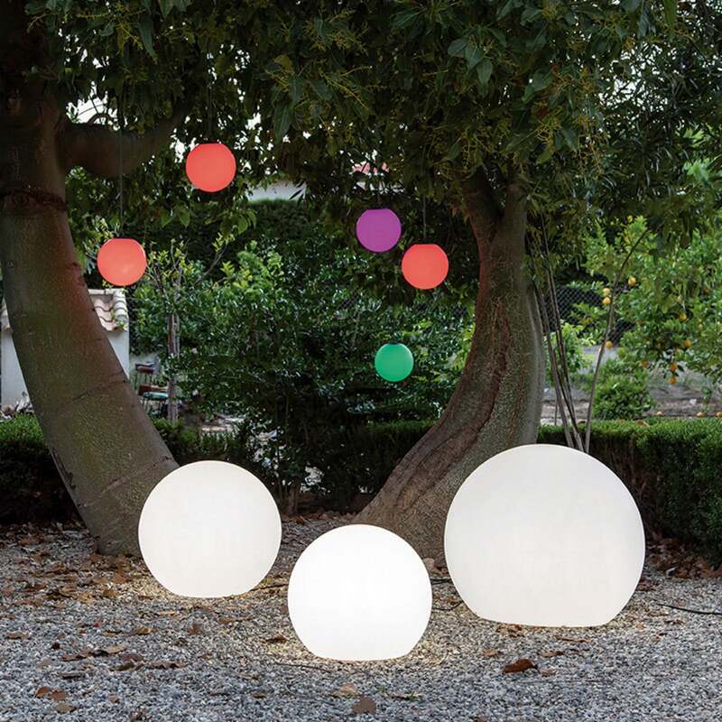 Newgarden Gartenleuchte Buly LED Kugelleuchte Außenlampe Ø40cm weiß IP65 - 8436047539623