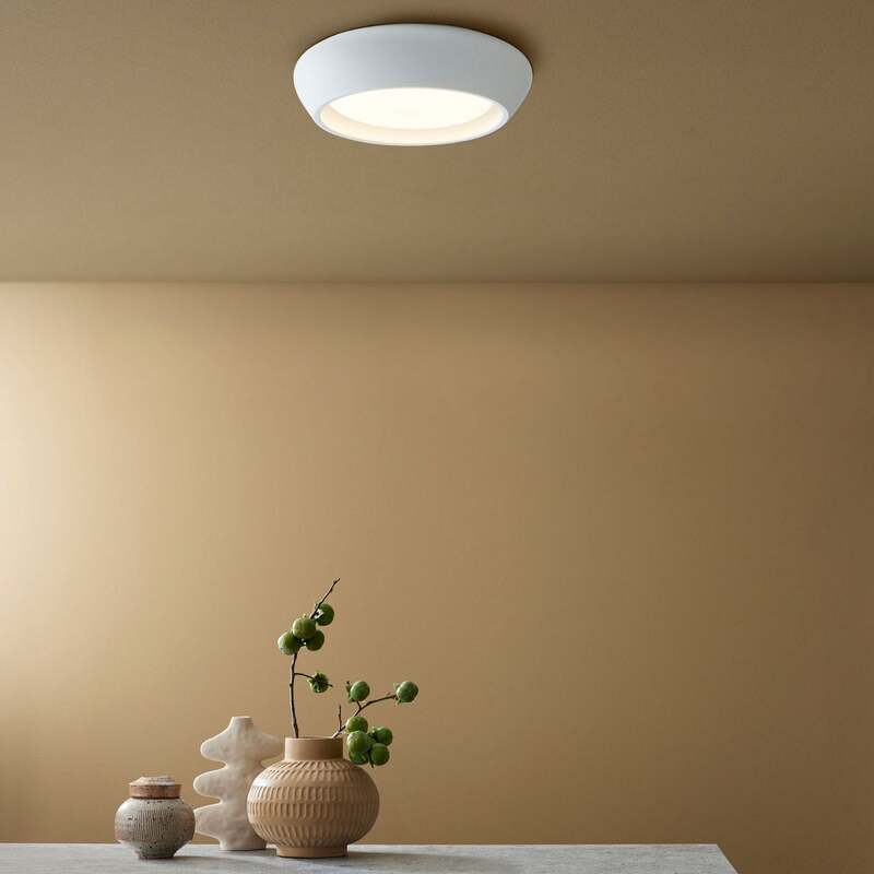 Beacon Deckenleuchte Leuchte Fjord weiß Gips GX53 Ø 28 cm Wohnraumleuchte Lampe - 9333509212614
