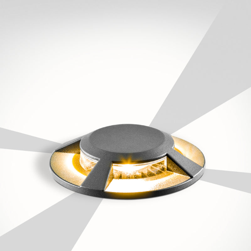 EVN Bodeneinbauleuchte Einbauleuchte LED Lampe rund anthrazit Aluminium 4fach - 4037293024082