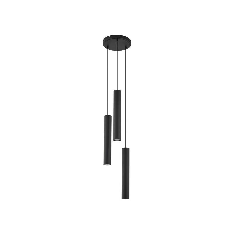 Lindby Hängeleuchte Joffrey LED Pendelleuchte Lampe dimmbar schwarz 3-flg 40cm - 4251911728637