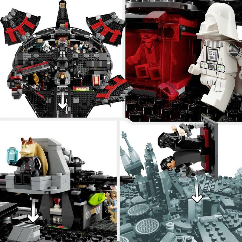LEGO STAR WARS 75389 Dunkler Millennium Falke mit 1579 Teilen und 6 Minifiguren - 5702017584454
