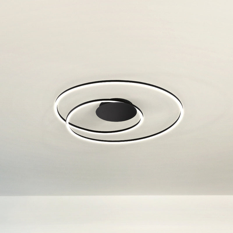 FISCHER & HONSEL Deckenlampe LED Leuchte HOLY dimmbar schwarz Ø 68 cm Lampe CCT - 4003694212809