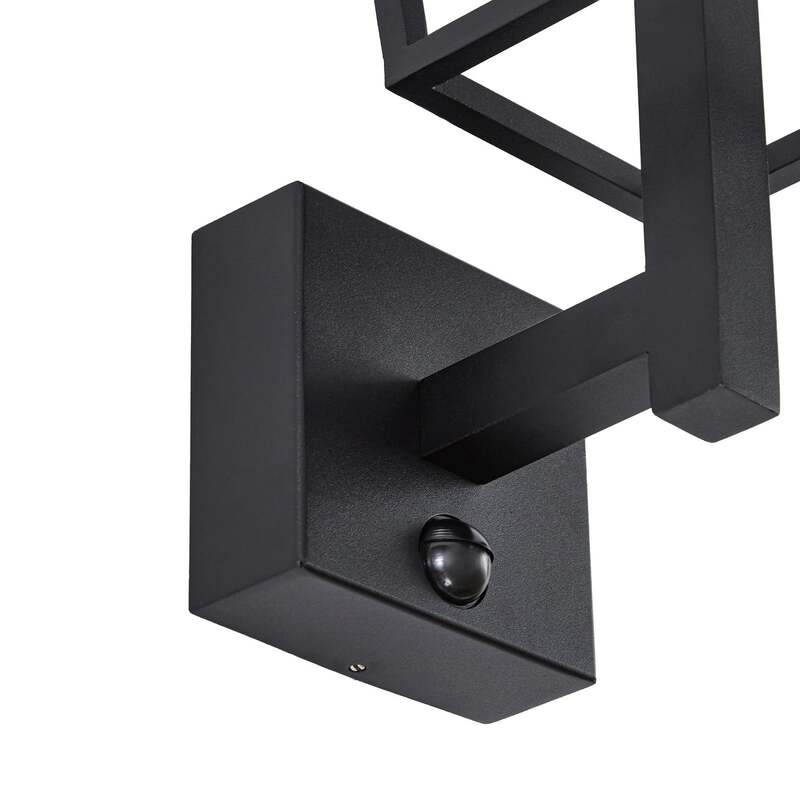 Lucande Außenwandleuchte Lynx LED Gartenleuchte mit Bewegungsmelder schwarz - 4255830915734
