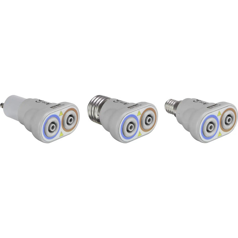 Voltcraft Messadapter VMA-5LS 16 E27 E14 GU10 Adapter berührungssicher 3-teilig - 4053199543830