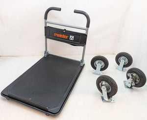 Meister Werkzeuge Plattformwagen klappbar Stahl 300kg Traglast schwarz 910x610mm