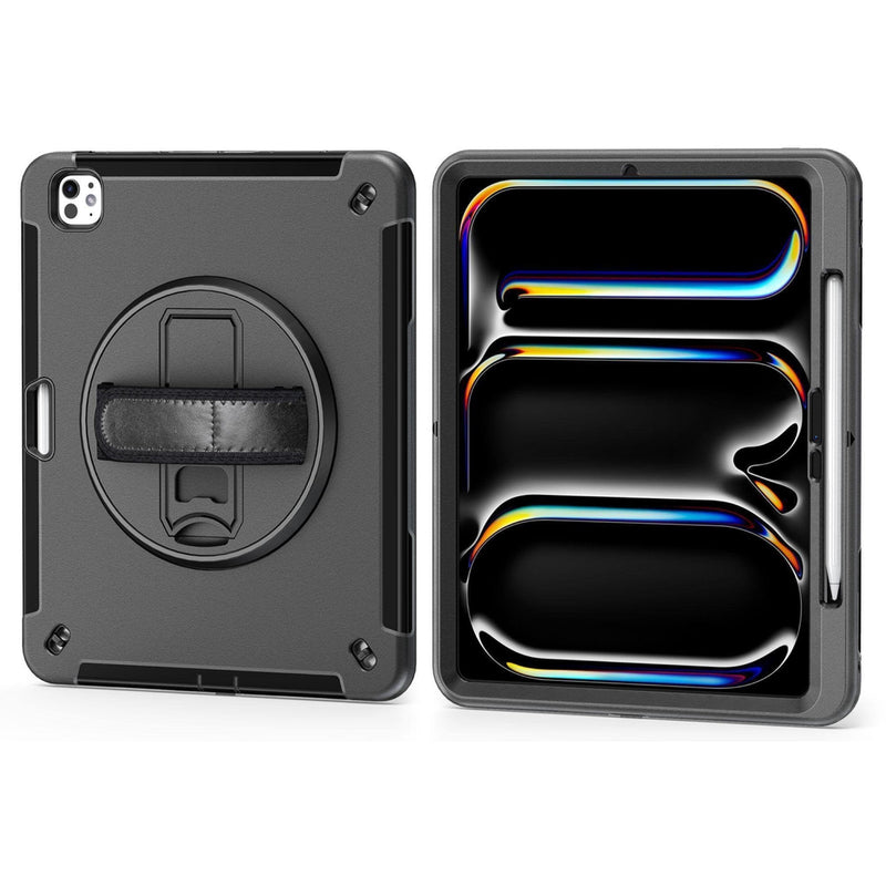 JT Berlin Hülle Case Kickstand Handstrap Apple iPad Pro 13 Schwarz 2025 2024 - 4260744253407