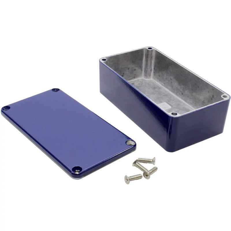 Hammond Electronics Universal-Gehäuse 1590B2CB Aluminium Druckguss IP54 Blau - 0623980845463