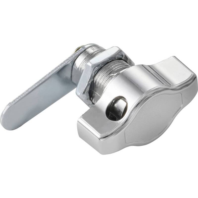 Sygonix Drehriegelschloss Chrom Sicherheitslösung 63x25x43mm 67g stabil - 4064161498249
