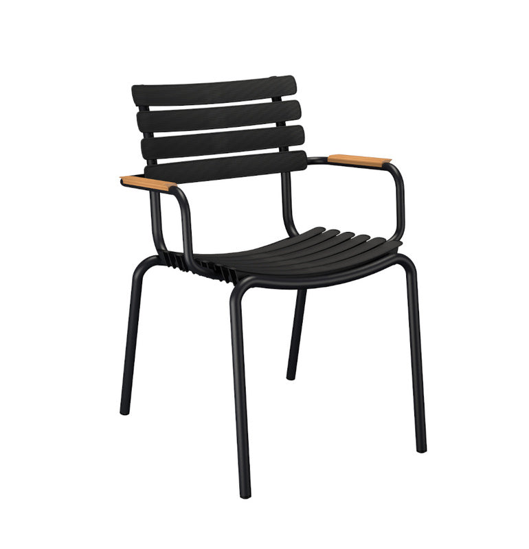 HOUE Reclips Armlehnstuhl Stuhl Gartenstuhl Lehnstuhl Sitz schwarz Aluminium - 5714098014096