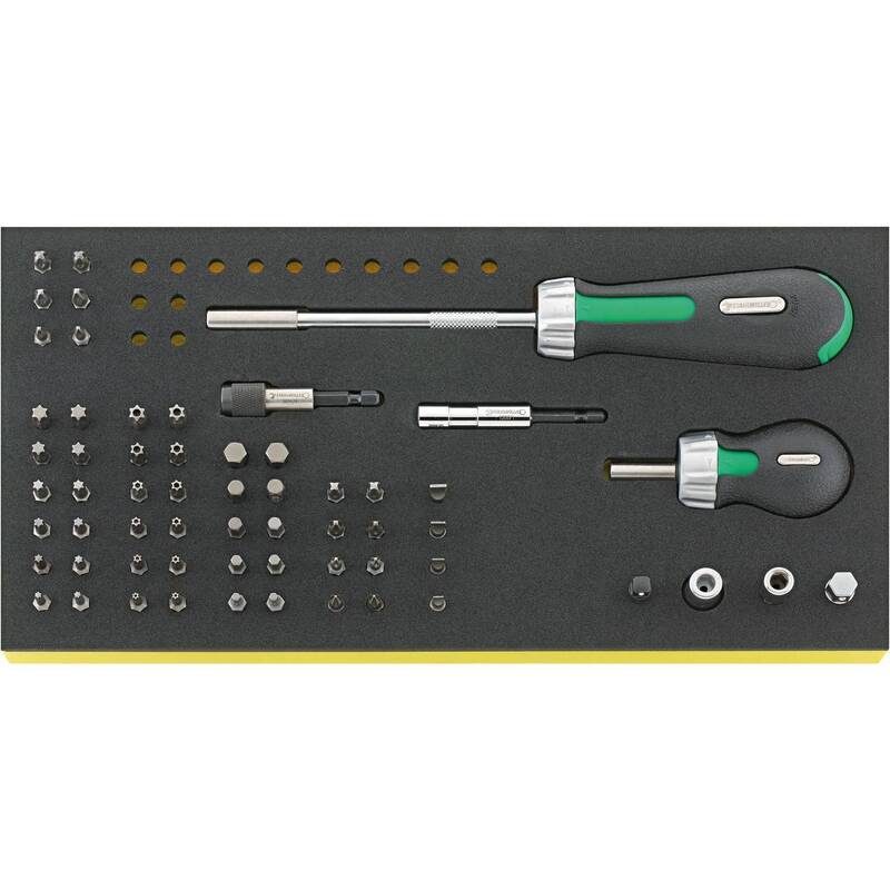 Stahlwille Bit Ratschen-Sschraubendreher-Satz 60-teilig TCS 4008/8/52 Set - 4018754192434