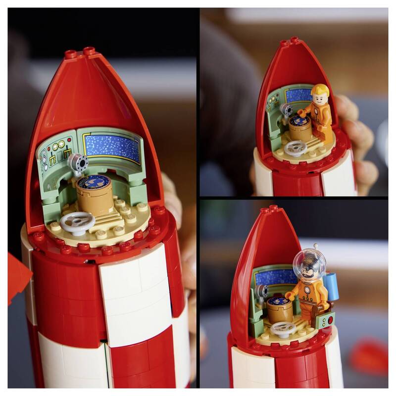 LEGO Ideen 21367 Mondrakete Tim und Struppi Konstruktionsspielzeug Bausteine - 5702018066294