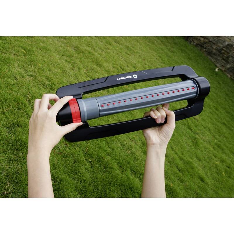 Toolcraft Viereckregner Gartenbewässerung Sprinkler 418m² Reichweite 22m - 4016139197500