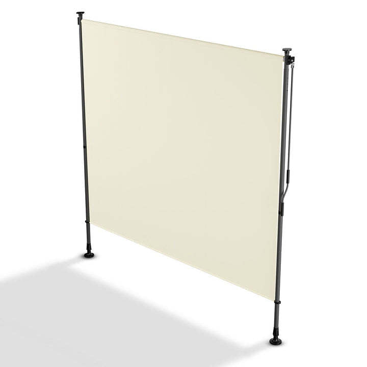 Senkrechtmarkise Barbados 200x310 cm beige Sichtschutz Sonnenschutz ohne Bohren - 4262437183855