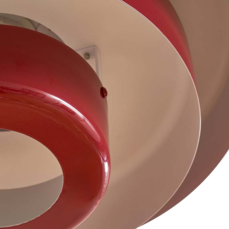 Lindby Hängeleuchte Pendelleuchte Lampe rot Metall E27 Durchmesser 35cm - 4255830903588