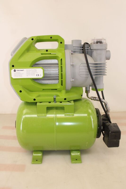TOOLCRAFT TO-8992887 Hauswasserwerk 230 V/AC 6000 l/h Gartenpumpe Pumpe Werkzeug - 4064161310091
