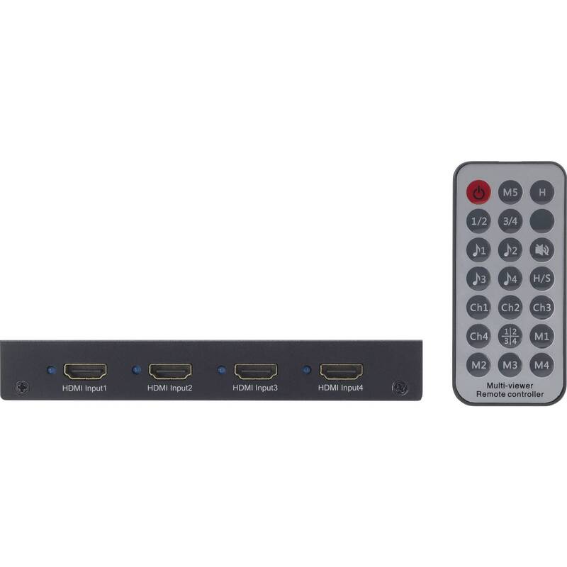 SpeaKa Professional SP-HDS-QMV100 4 Port HDMI Quad Multi-Viewer Full HD - 4053199518852
