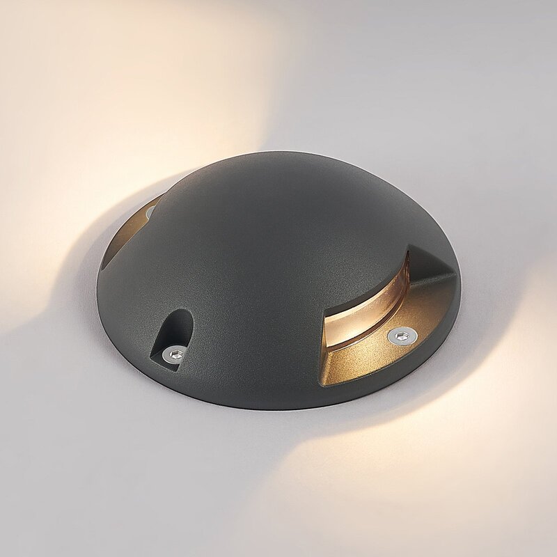 Lindby Bodenstrahler Wegeleuchte LED Strahler dunkelgrau Aluminium Kunststoff - 4251911705973
