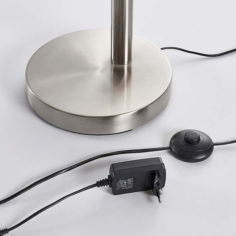 Lindby Stehlampe Anea LED Lampe Leuchte 3-flammig nickel matt 168 cm Höhe 3000 K - 4251096543186
