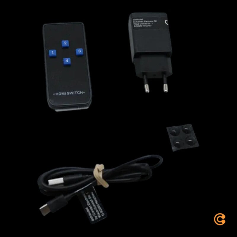 SPEAKA PROFESSIONAL KVM Umschalter Switch HDMI 4x1 schwarz Computer Zubehör - 4064161320090