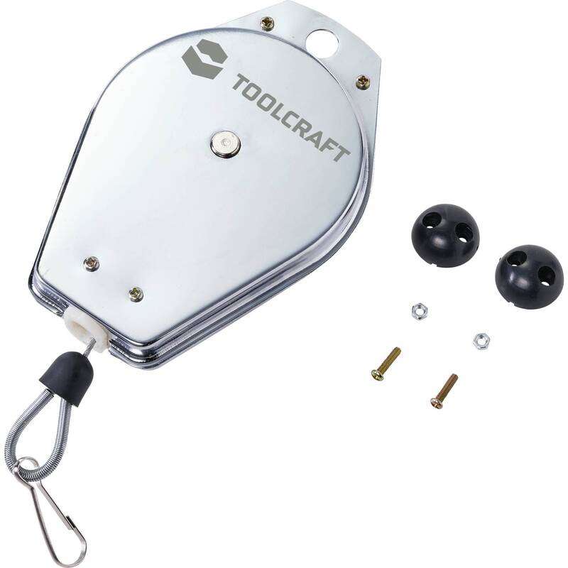 TOOLCRAFT Federzug Seilauszug 2m Tragkraft max. 3kg - 4064161190198