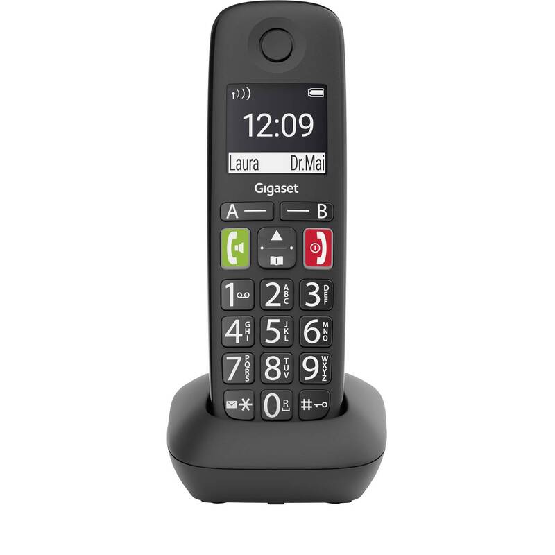 Gigaset Mobilteil E290HX DECT Telefon schwarz HD-Voice strahlungsarm 150 - 4250366856087