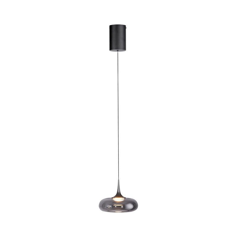 SCHÖNER WOHNEN Pendelleuchte Hängelampe LED POSH Grau Glas Wohnraumlampe 3000 K - 4043689018399