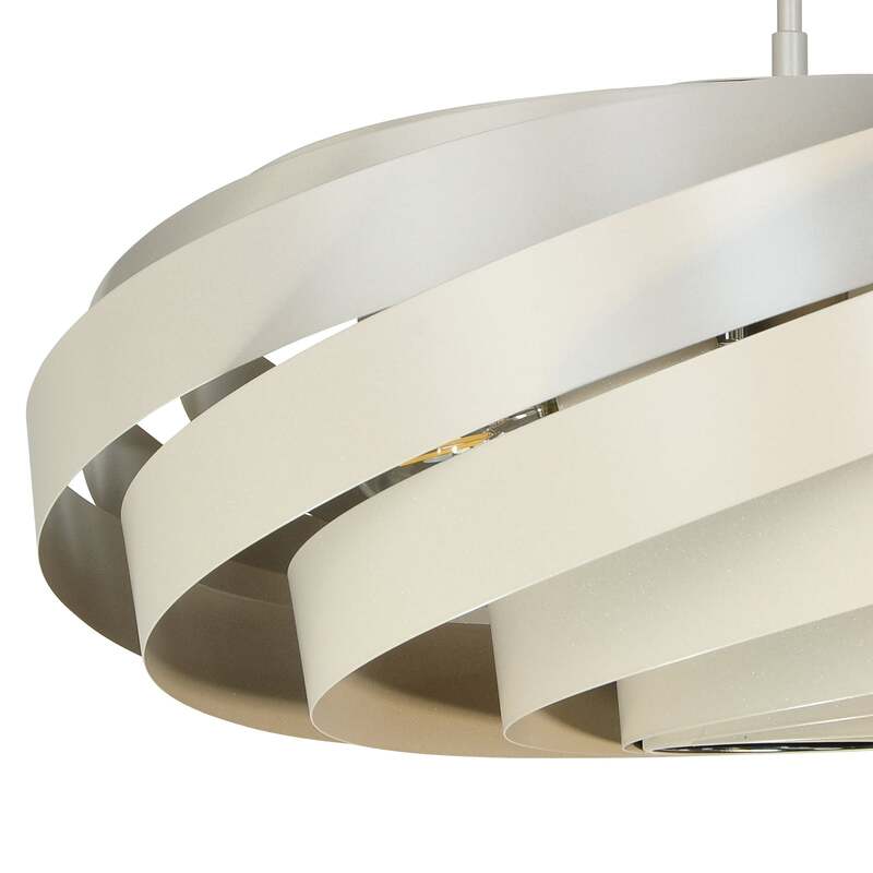 Euluna Deckenleuchte Vento LED Lampe dimmbar beige Ø60cm 4-flammig Metall 40cm - 4251911787337